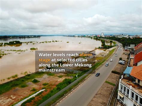 Water levels reach alarm stage at selected cities along the Lower .